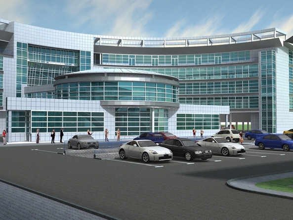 Rehabilitation and entertainment center with administration block on Avenue Nezavisimosti 86a, Minsk